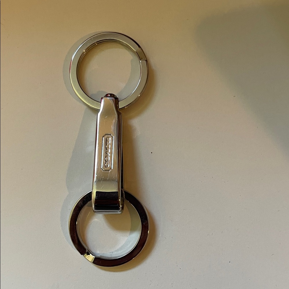 Coach Silver Keychain
